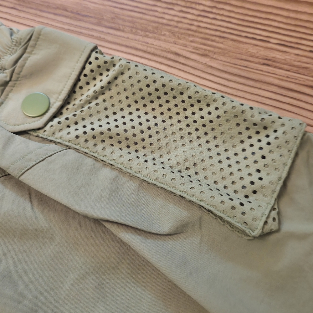 Spiritual Gangster Catus Green Demi Cargo Shorts with Mesh Pockets - Picture 9 of 10